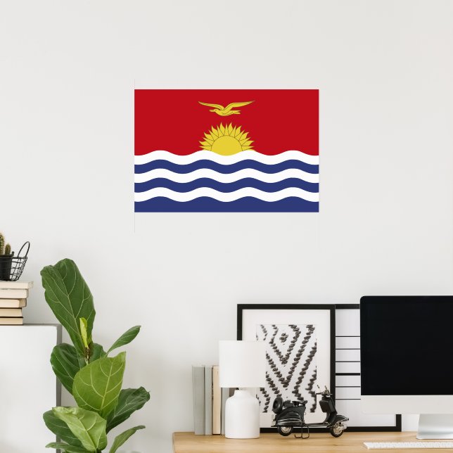 Kiribati flag poster (Home Office)