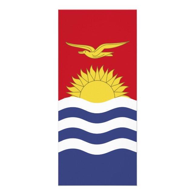 Kiribati flag rack card (Front)