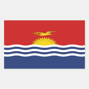 Kiribati Flag Rectangular Sticker
