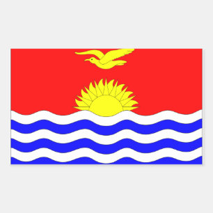 Kiribati Flag Rectangular Sticker