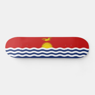 Kiribati Flag Skateboard