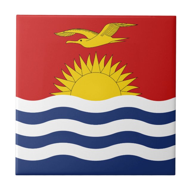 Kiribati Flag Tile (Front)