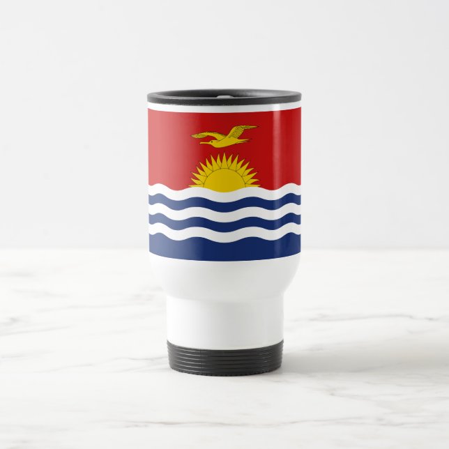 Kiribati Flag Travel Mug (Center)