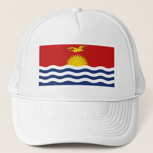 Kiribati Flag Trucker Hat (Front)