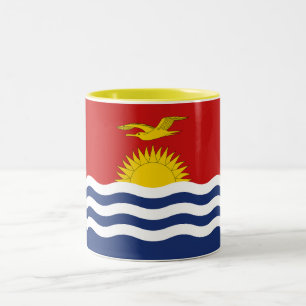 Kiribati Flag Two-Tone Coffee Mug