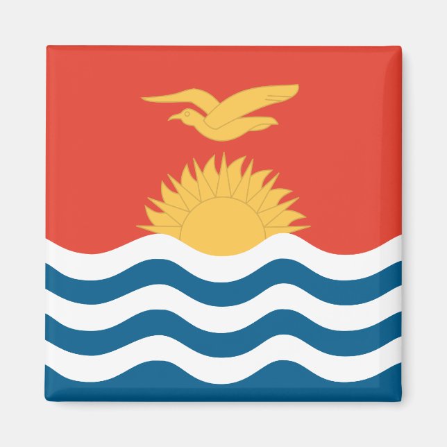 Kiribati High quality Flag Magnet (Front)