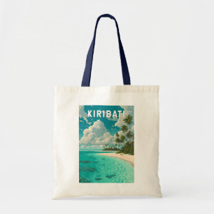 Kiribati Illustration Travel Art Vintage Tote Bag