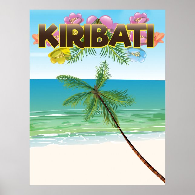 Kiribati Island travel poster (Front)
