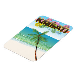 Kiribati Island travel poster Magnet