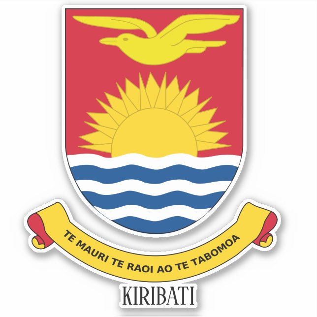 Kiribati National Coat Of Arms Patriotic (Front)