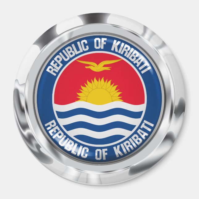 Kiribati Round Emblem Magnet (Front)