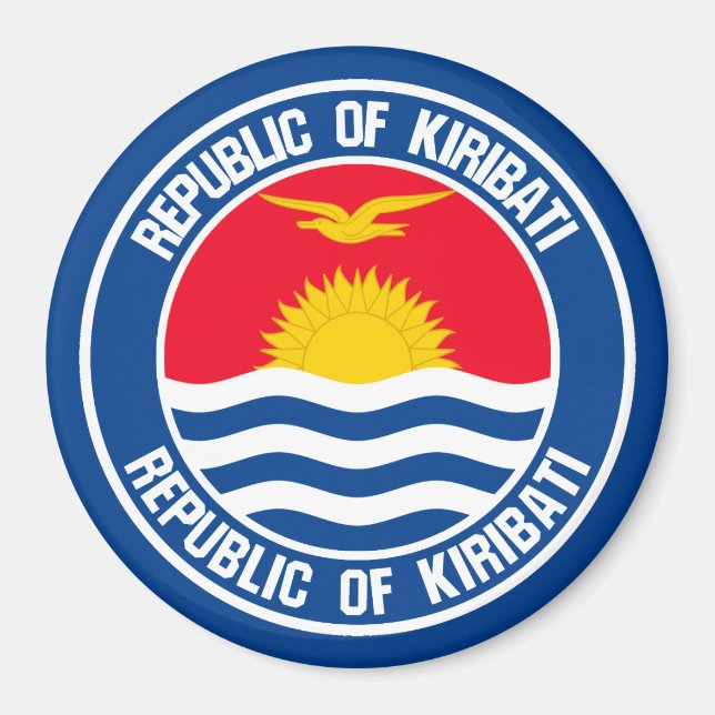 Kiribati Round Emblem Magnet (Front)