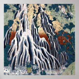 Kirifuri Falls at Mount Kurokami in Shimosuke Poster
