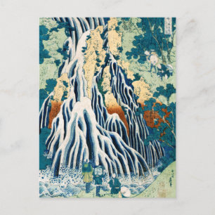 Kirifuri Waterfall at Kurokami Mountain by Hokusai Postcard