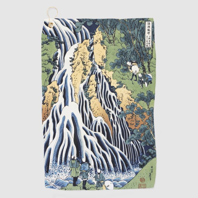 Kirifuri waterfall near Kurokami mountain Housai   Golf Towel (Front)
