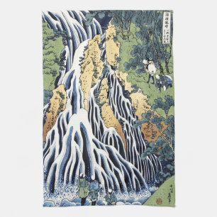 Kirifuri waterfall near Kurokami mountain Housai   Tea Towel