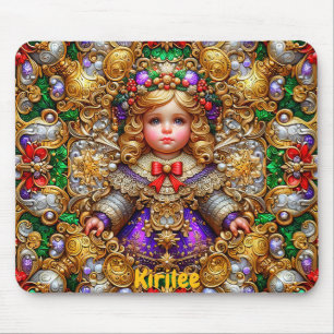 KIRILEE ~ Vintage Christmas doll ~ Mousepad