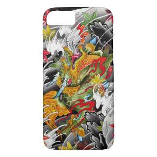 Kirin Japanese tattoo art watercolor painting iPhone 8/7 Case