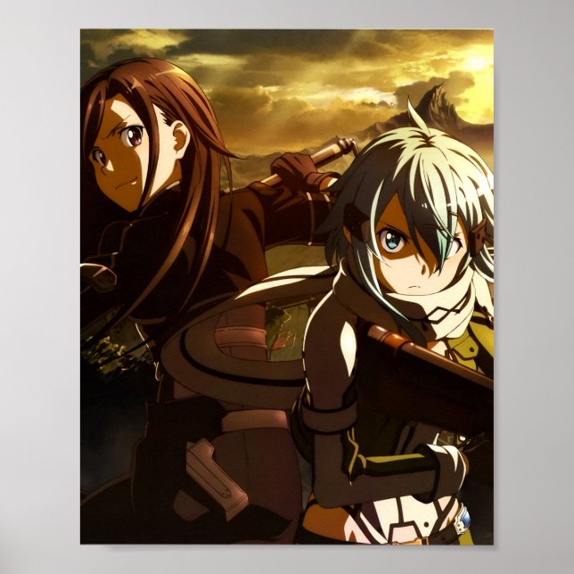 Kirito And Sinon  Poster (Front)