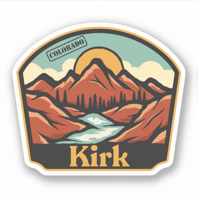 Kirk, Colorado Sticker (Front)
