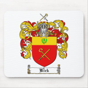 KIRK FAMILY CREST -  KIRK COAT OF ARMS MOUSE MAT