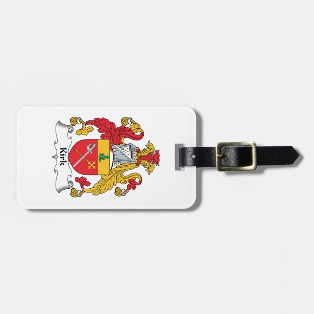 Kirk Family Crest Luggage Tag (Front Horizontal)
