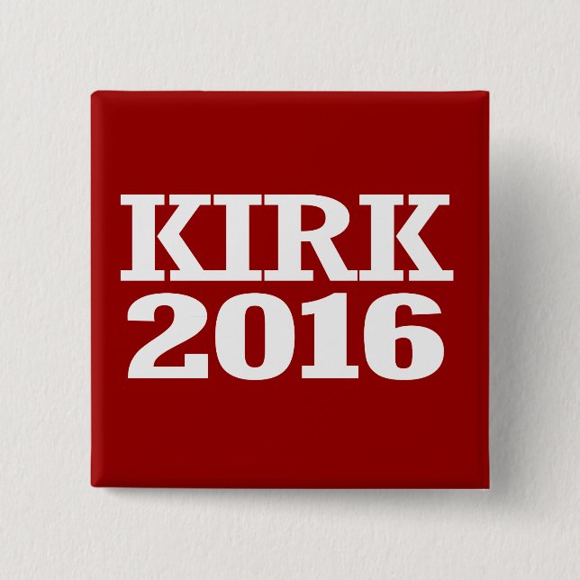 Kirk - Mark Kirk 2016 15 Cm Square Badge (Front)