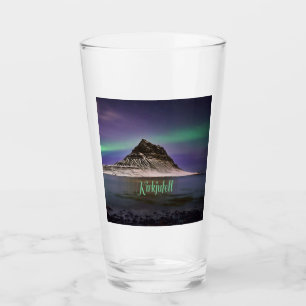 Kirkjufell Mountain in Iceland Northern Lights Glass