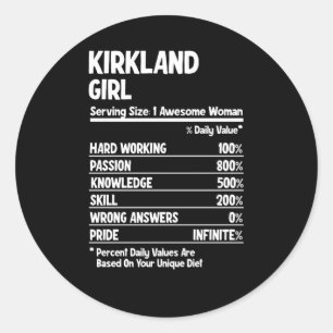 Kirkland Classic Round Sticker