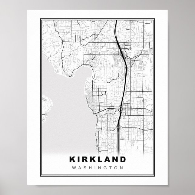 Kirkland Map Poster (Front)