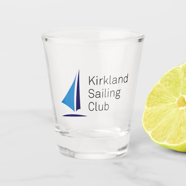 Kirkland Sailing Club Logo Shot Glass (Front)
