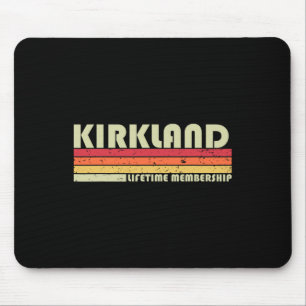 Kirkland Surname Funny Retro Vintage 90s Birthday Mouse Mat