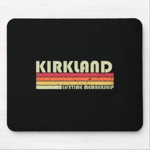 Kirkland Surname Funny Retro Vintage 90s Birthday Mouse Mat