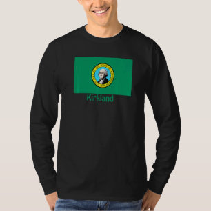 Kirkland Washington Usa Flag Souvenir T-Shirt