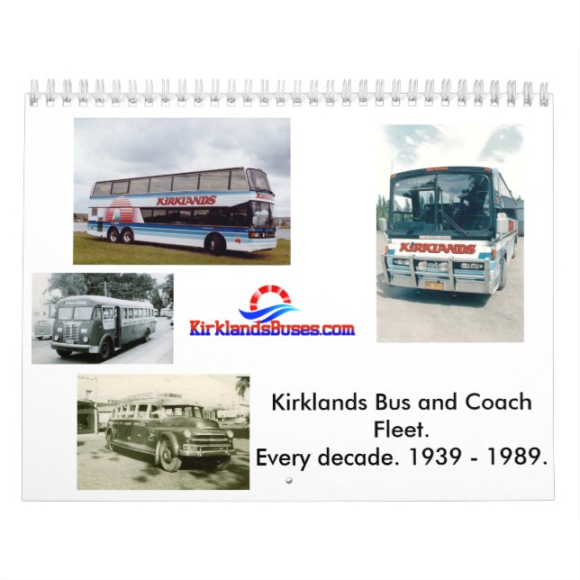 Kirklands Bus and Coach Fleet Calendar (Cover)