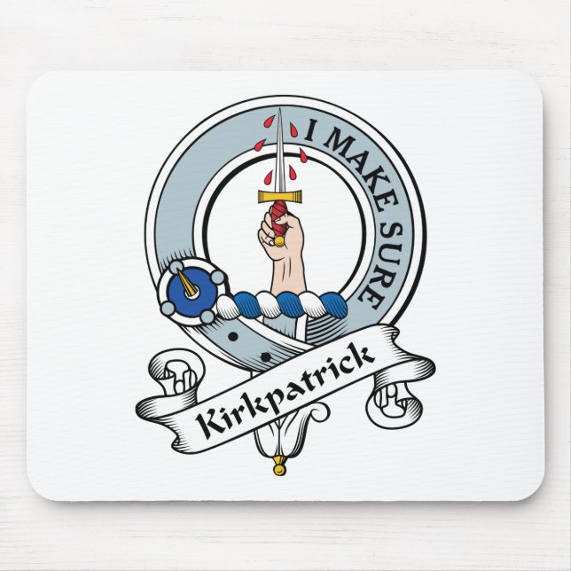 Kirkpatrick Clan Badge Mouse Mat (Front)