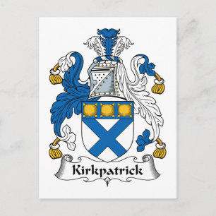 Kirkpatrick Family Crest Postcard