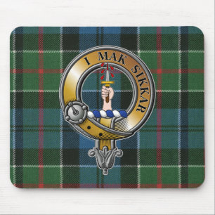 Kirkpatrick Tartan & Badge Mouse Mat