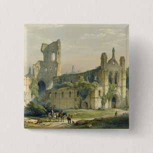 Kirkstall Abbey from the North West, from 'The Mon 15 Cm Square Badge