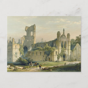 Kirkstall Abbey from the North West, from 'The Mon Postcard