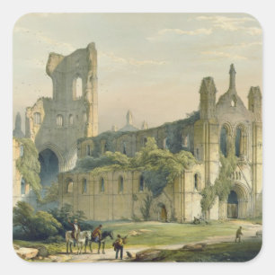 Kirkstall Abbey from the North West, from 'The Mon Square Sticker
