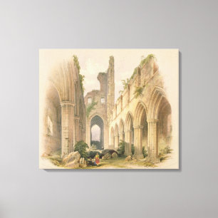 Kirkstall Abbey, the Nave and Choir, from 'The Mon Canvas Print