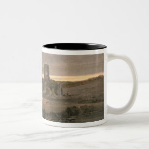 Kirkstall Abbey, Yorkshire - Evening Two-Tone Coffee Mug