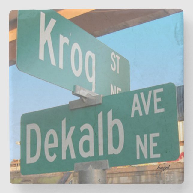 Kirkwood Atlanta, Krog Dekalb Ave, Kirkwood  Stone Coaster (Front)