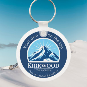 Kirkwood California ski resort Key Ring