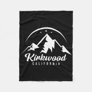 Kirkwood California Ski Resort Skiing Snowboarding Fleece Blanket