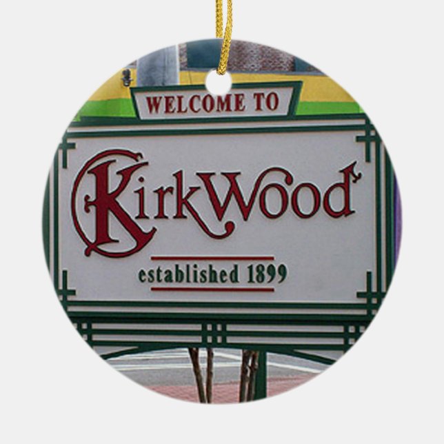 Kirkwood, Kirkwood Atlanta, Kirkwood Ceramic Tree Decoration (Front)