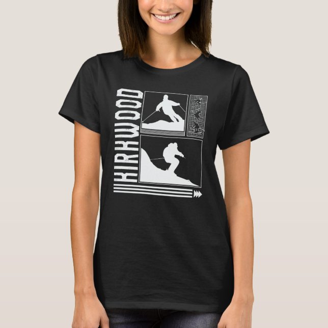 Kirkwood Skiing Skier Winter Snowboard Snowboarder T-Shirt (Front)