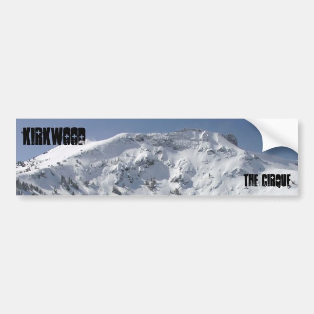 Kirkwood, The Cirque Bumper Sticker (Front)