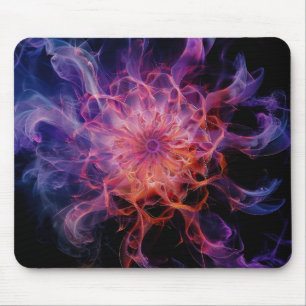 Kirlian Emberflow: Electric Mist Form Mouse Mat